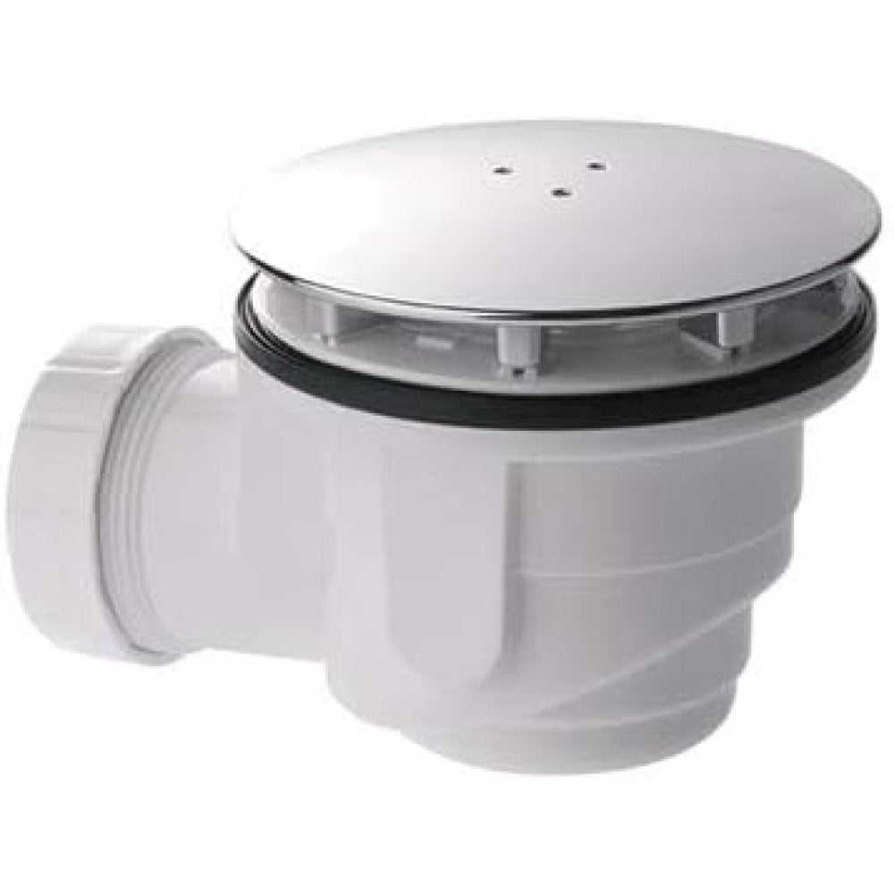 Piletta doccia piastra cromata d.120 uscita scarico d.40 per pia