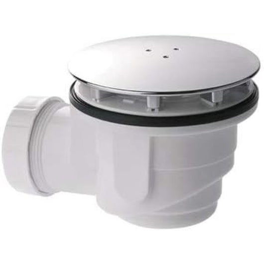 Piletta doccia piastra cromata d.120 uscita scarico d.40 per pia