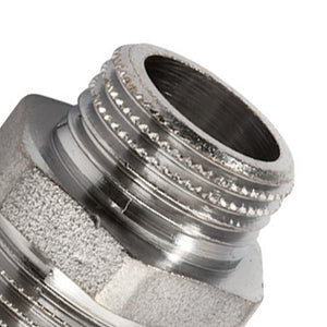 Nipplo doppio mm ridotto cromato lucido