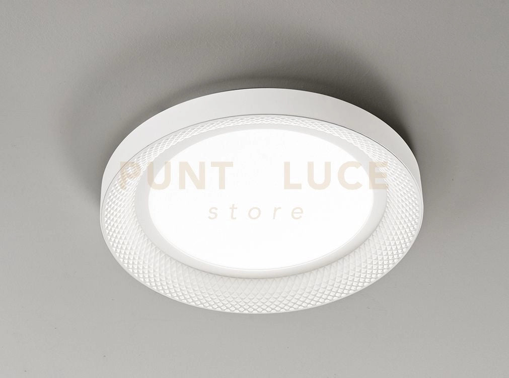 Plafoniera in metallo colore bianco opaco Hive LED 40W CCT 3000K 4000K CRI?90 220-240V 50/60Hz 3200Lm d.50cm