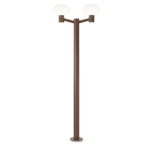 Paletto Moderno Clio Alluminio Coffee 1 Luce E27 42W Ip44