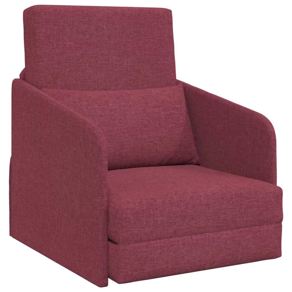 Divano letto Rosso Vino 65 x 80 x 83 cm Tessuto 4106640