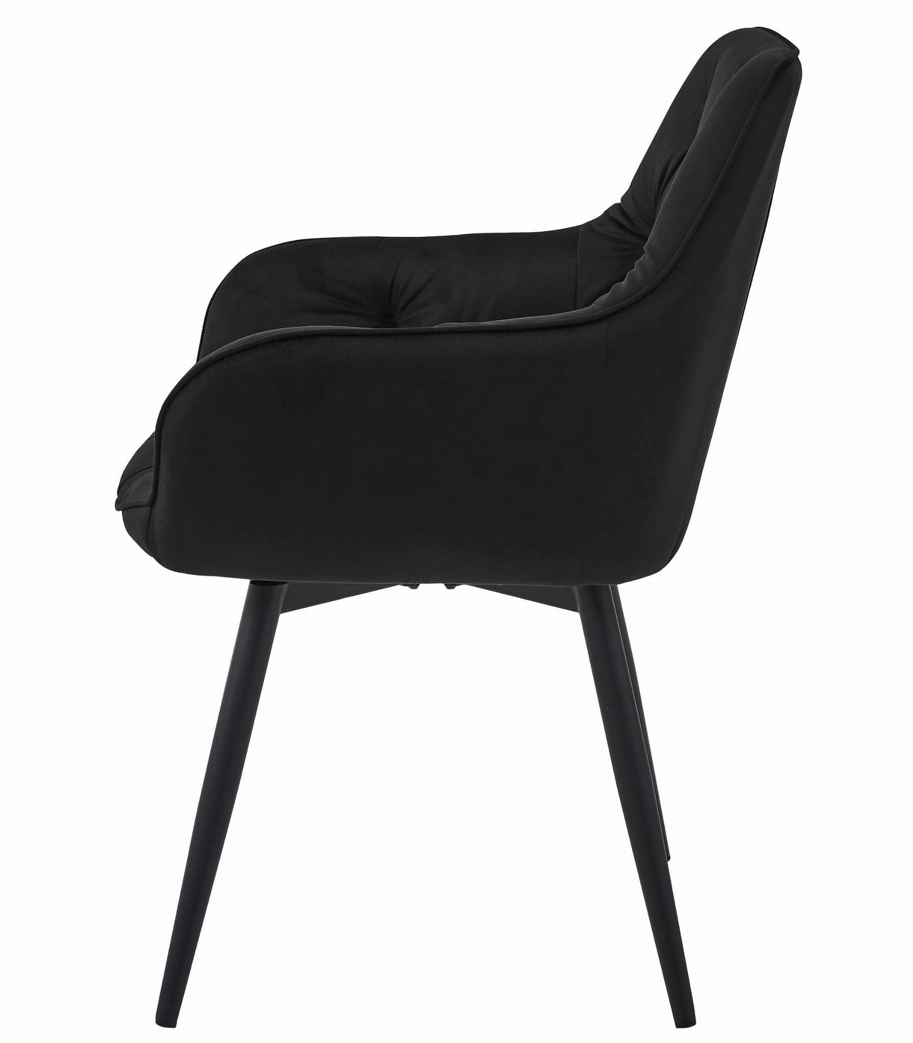 VALORA LUKK360 Sedia girevole in velluto - Nero x 1