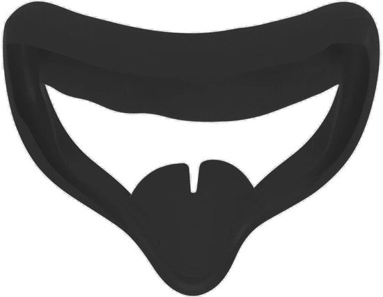 Coprima per viso in silicone - Oogmasker adesivo - Comfortevole e impermeabile al sudore - Nero - Protezione per viso VR - Adatto per gaming e accessori per la testa...