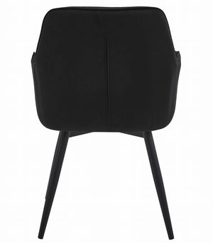 VALORA LUKK360 Sedia girevole in velluto - Nero x 1