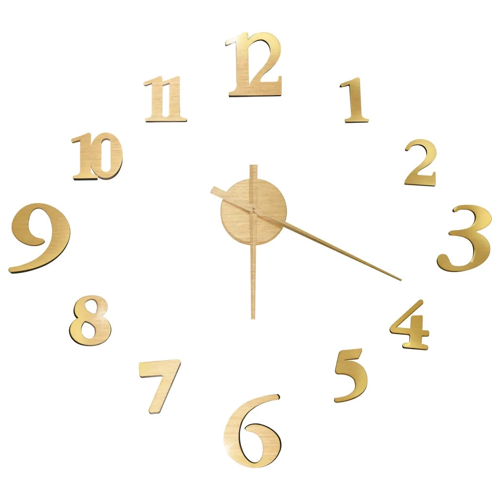 Orologio da Parete 3D Design Moderno Oro 100 cm XXL 325151