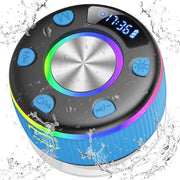 Paralume Bluetooth con protezione IPX7 e illuminazione LED per doccia - lettore di musica