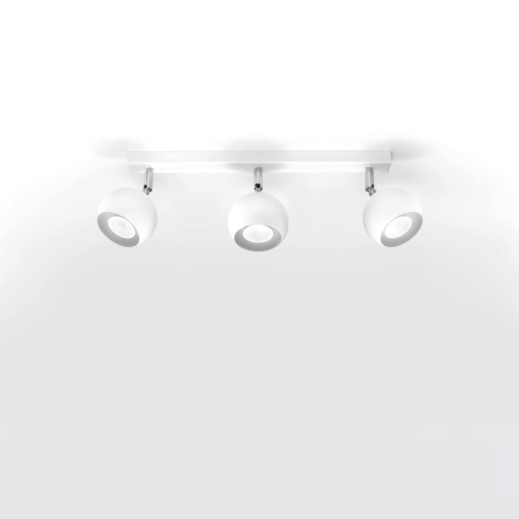 Plafoniera Pure Lume Fokumo 3 spot bianco cromo GU10