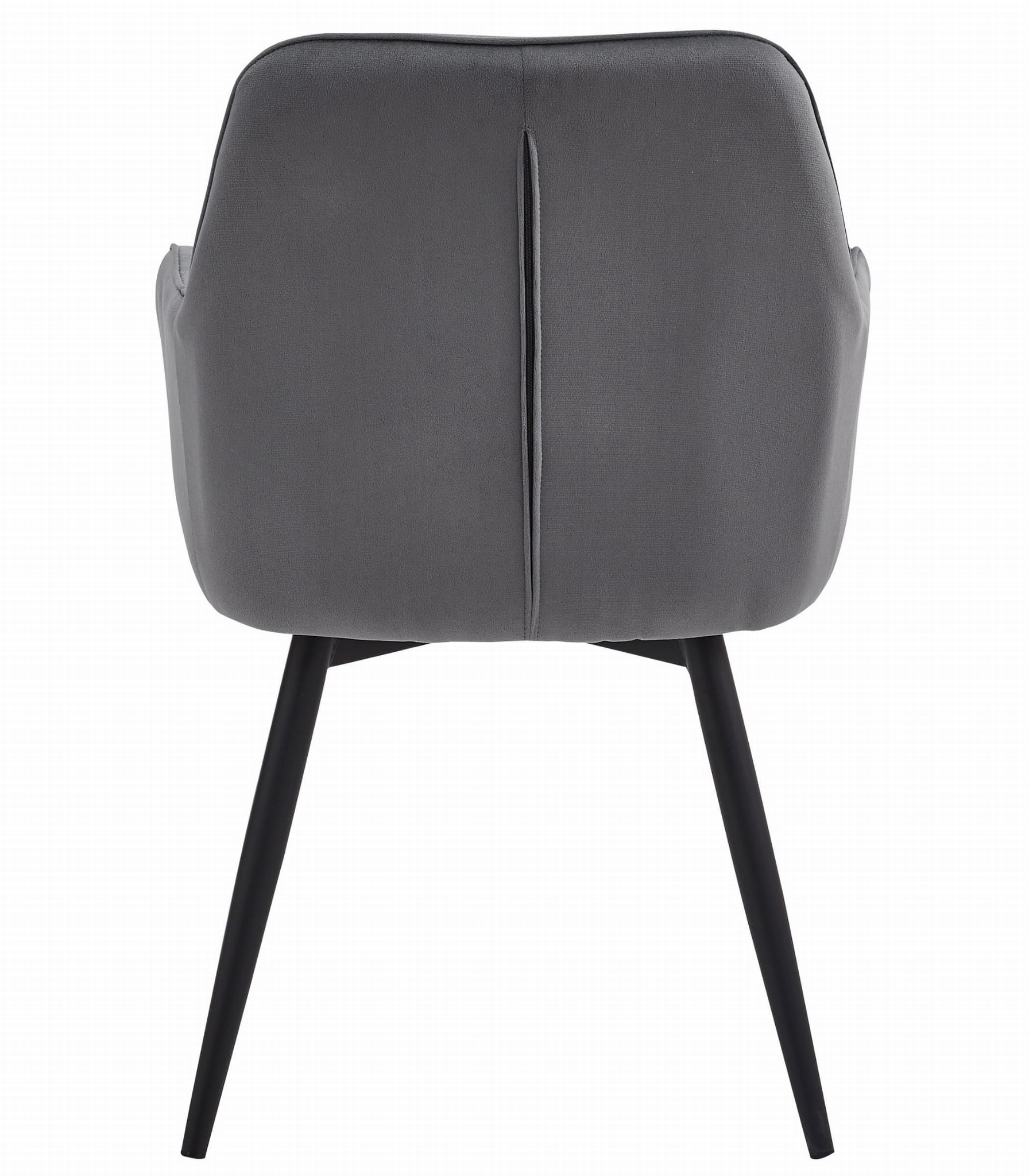 Sedia girevole in velluto grigio scuro VALORA LUKK360 per soggiorno, cucina, sala da pranzo