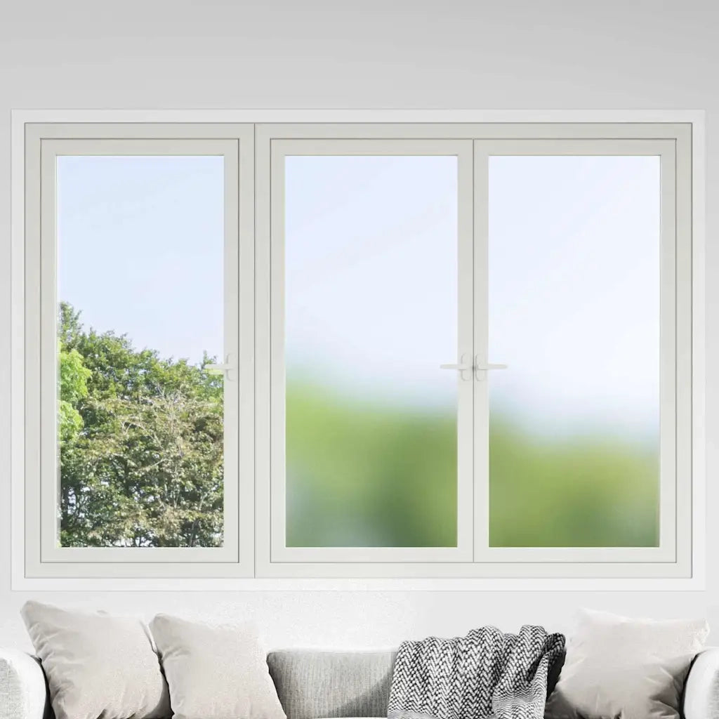 Pellicola statica per finestre Grigio Frosted 60 x 1000 cm PVC 3394682