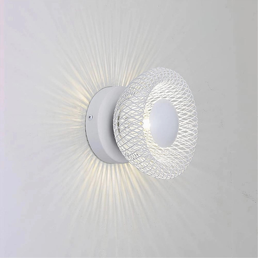Trade Shop - Applique Da Muro Stile Industriale Lampada Decorativa In Metallo Attacco G9 Aq48 - Bianco