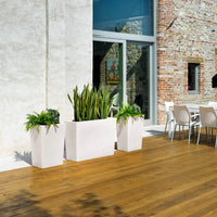 Teraplast Schio Case High 100 cm Übertopf 100% Kunststoff weiß 100 cm