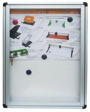 bacheca in alluminio con fondo magnetico cm.45x60x4,5 cod:ferx.32899