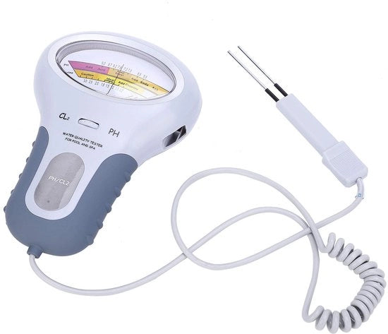 Analizzatore Acqua per Cloro e pH - Portatile - Ideale per Piscine e Saune - Misurazioni Precise - Test di Colore - Adatto per la Piscina.
