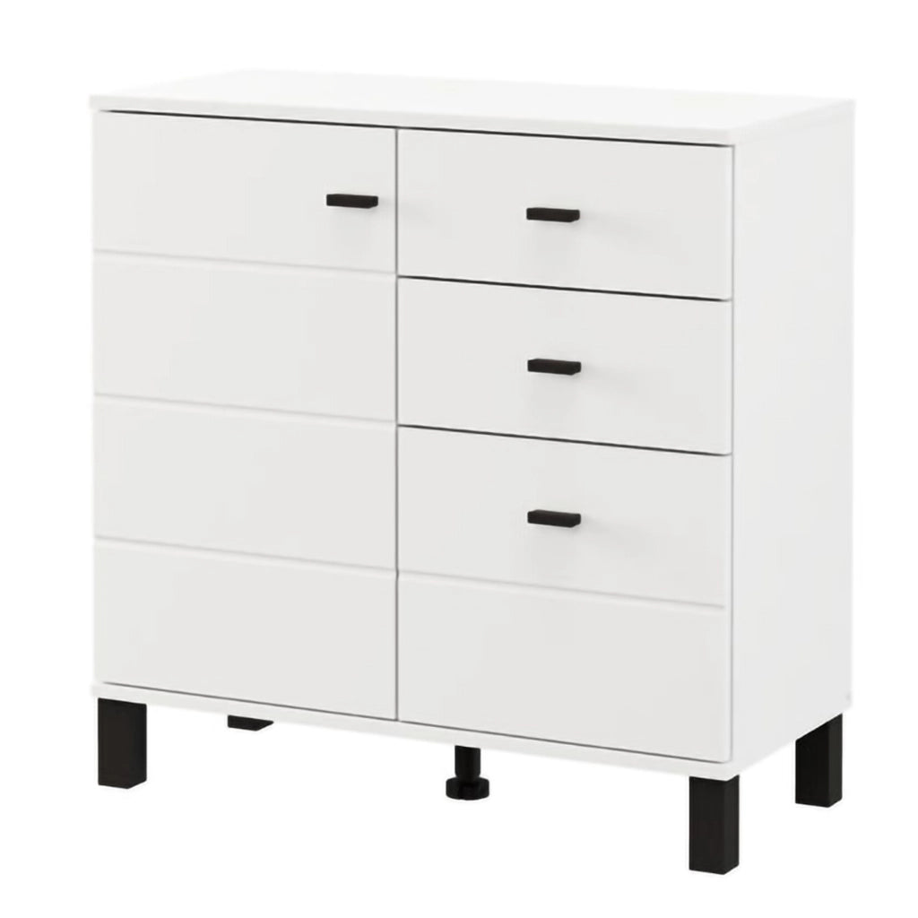 Madia Ollant, Credenza 3 Cassetti, 77x35x78h cm Bianco Opaco