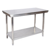 Tavolo da lavoro in acciaio inox 120 x 60 x 85 cm cucina professionale 16_0002503