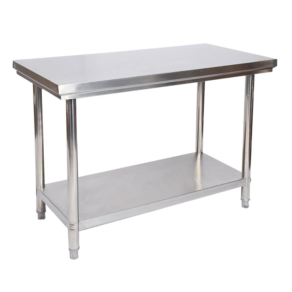 Tavolo da lavoro in acciaio inox 120 x 60 x 85 cm cucina professionale 16_0002503