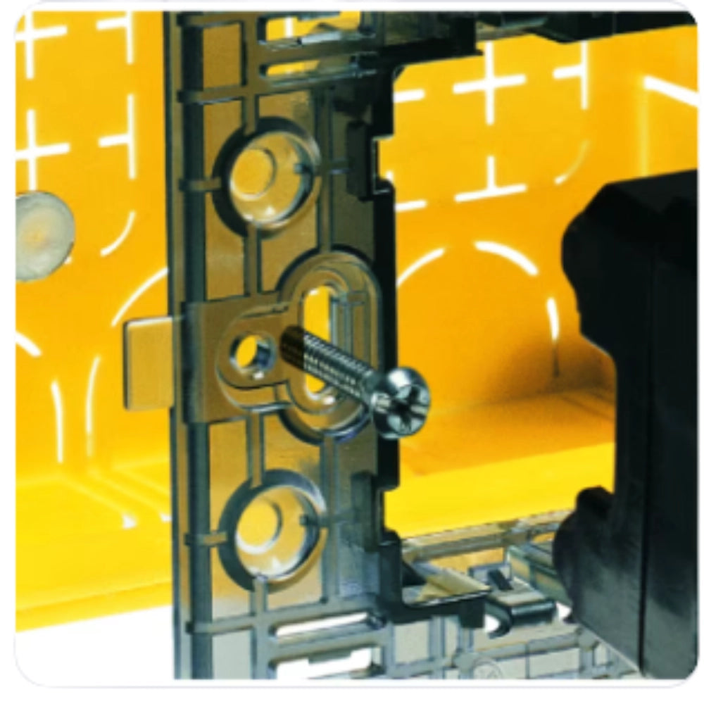 Bticino bti503e kit 10pz scatole incasso 3 moduli civili gialle