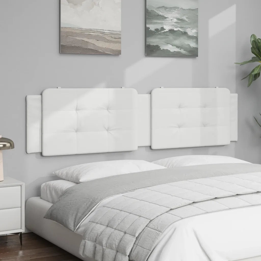 Cuscino Testiera Zadar Bianco 193 cm in Similpelle 374894