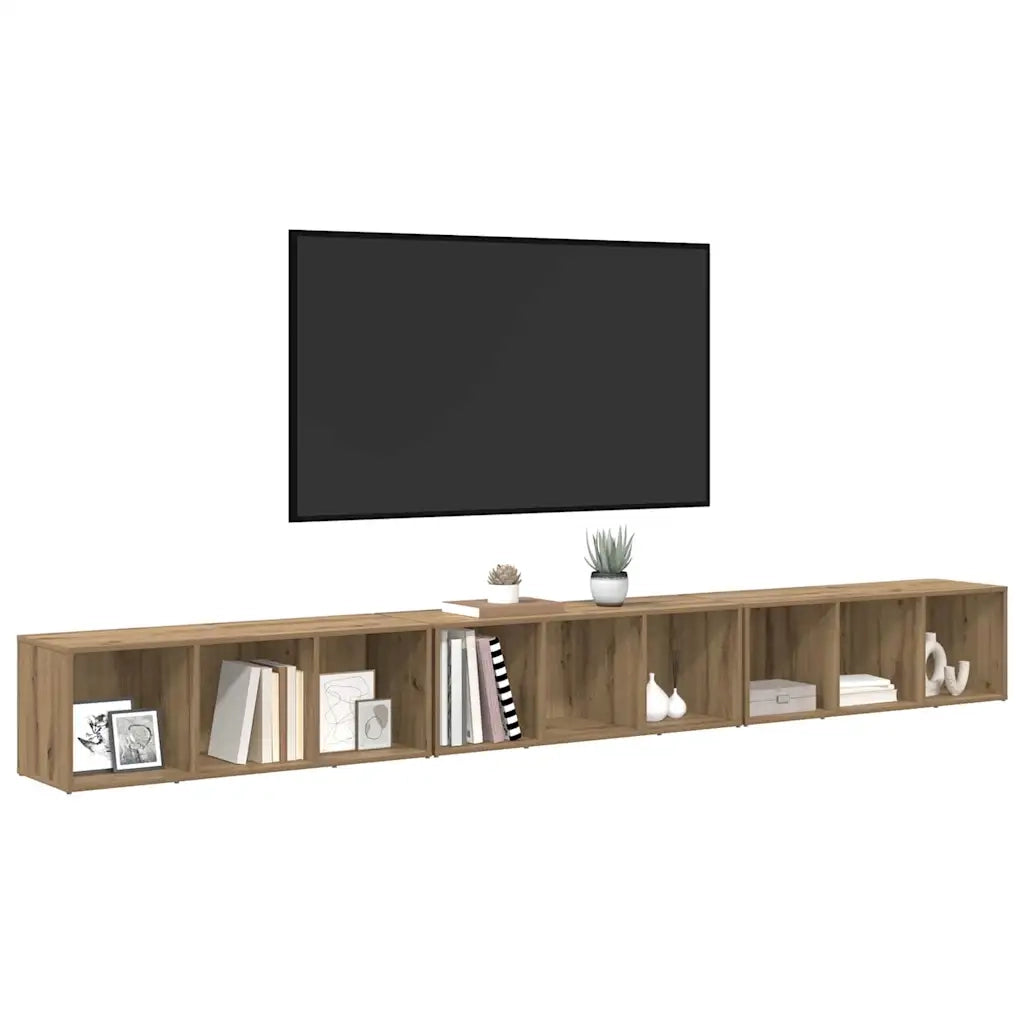 Set mobile TV 3 pcs Rovere artigianale 37 x 35 x 107 cm