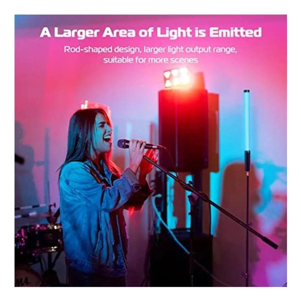 Trade Shop - Lampada A Bacchetta Tubo Luminoso Led Rgb Portatile My-7409 Per Foto Video Tiktok Vlog -