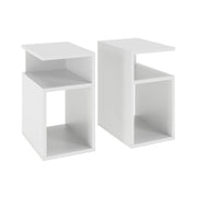 Vicco Comodino Bianco Set di 2