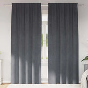 Tende oscuranti 2 pcs Grigio chiaro 140 x 245 cm Velluto 4107291