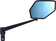 Specchietto Regolabile per Manubrio - Trattamento Antiriflesso - 1 pezzo - Nero - Unico Taglia