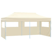 Gazebo Professionale Pieghevole con 4 Pareti 3x6m Acciaio Crema cod mxl 43242