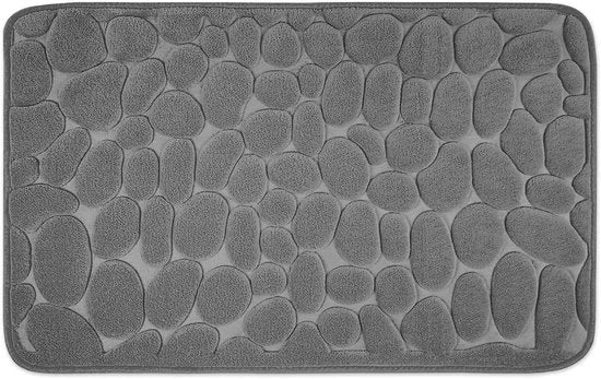 Matrice Antislip per Bagno in Memory Foam con Disegno di Rapida Evaporazione, 50 x 80 cm