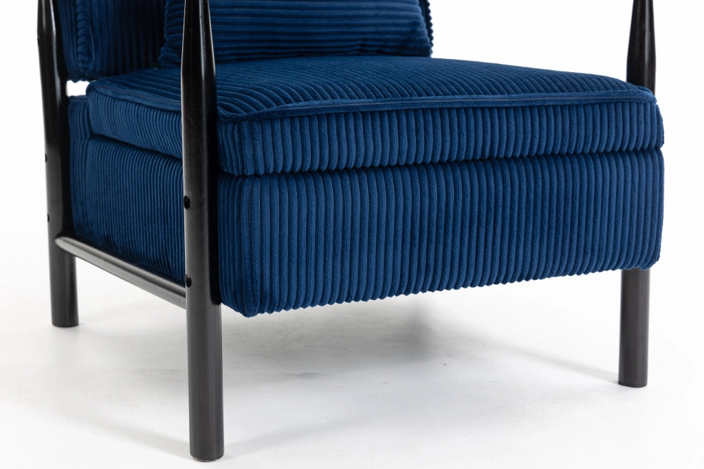Poltrona Relax con Struttura in Legno e Cuscino Lombare ¨C Xylo ¨C Tessuto