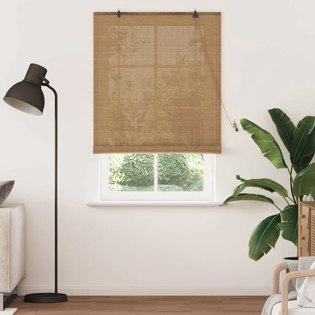 Tenda a rullo con tende Marrone 110 x 220 cm Bambù 42006855