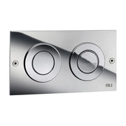 PLACCA DI COMANDO 2 PULSANTI PER CASSETTE PNEU OLI MINI TREND- Cromata- OLIVE- pezzi 1