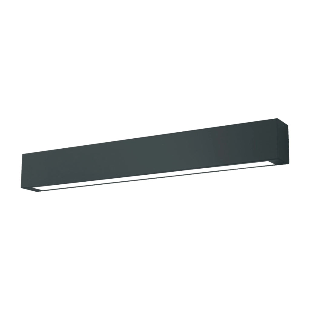 Applique Ibros media nera LED 9W 4000K IP44 Light Prestige