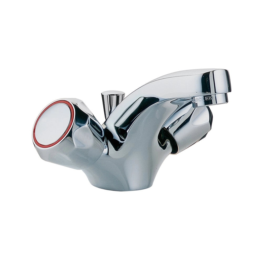 Rubinetto monoforo lavabo scudetto cromato