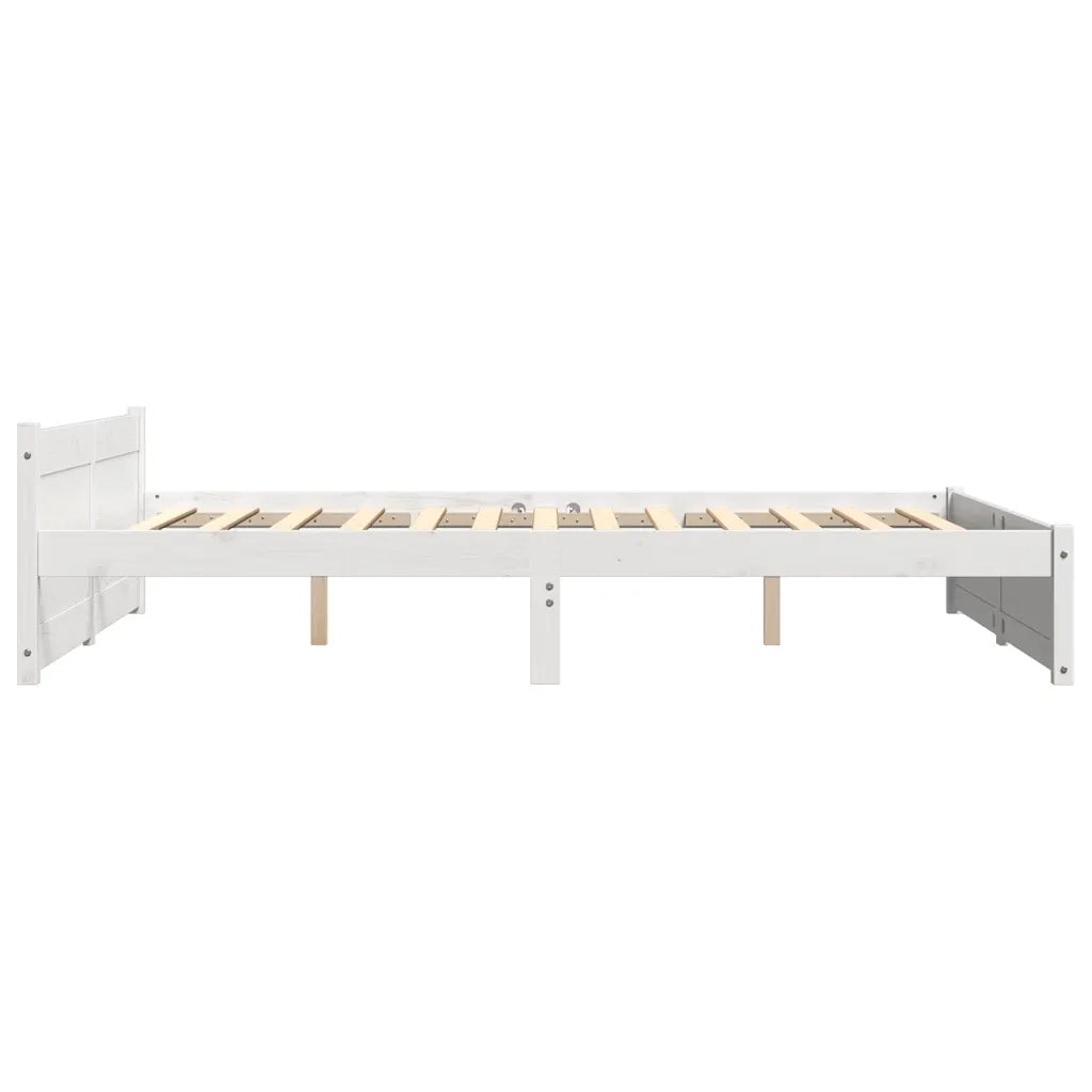 Giroletto Bianco in Legno Massello 135x190 cm 4FT6 Double cod mxl 60351