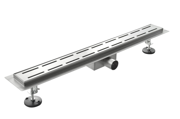Canalina di Scarico 80x7 cm in Acciaio Inox a Pavimento Tratto