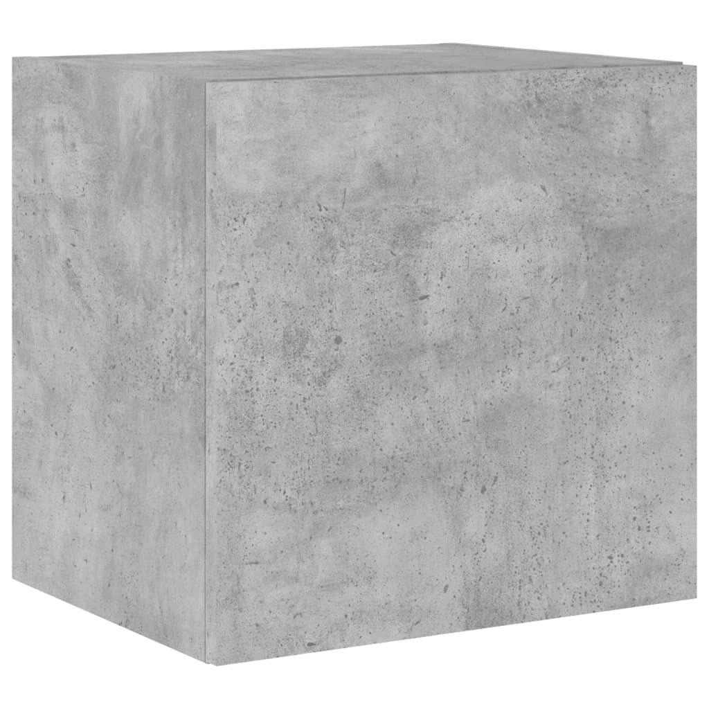 Mobile TV multimediale da parete mensola TV credenza mobile TV sala da pranzo soggiorno camera da letto e luci LED 2 pezzi 40,5 x 35 x 40 cm grigio 02_0029130