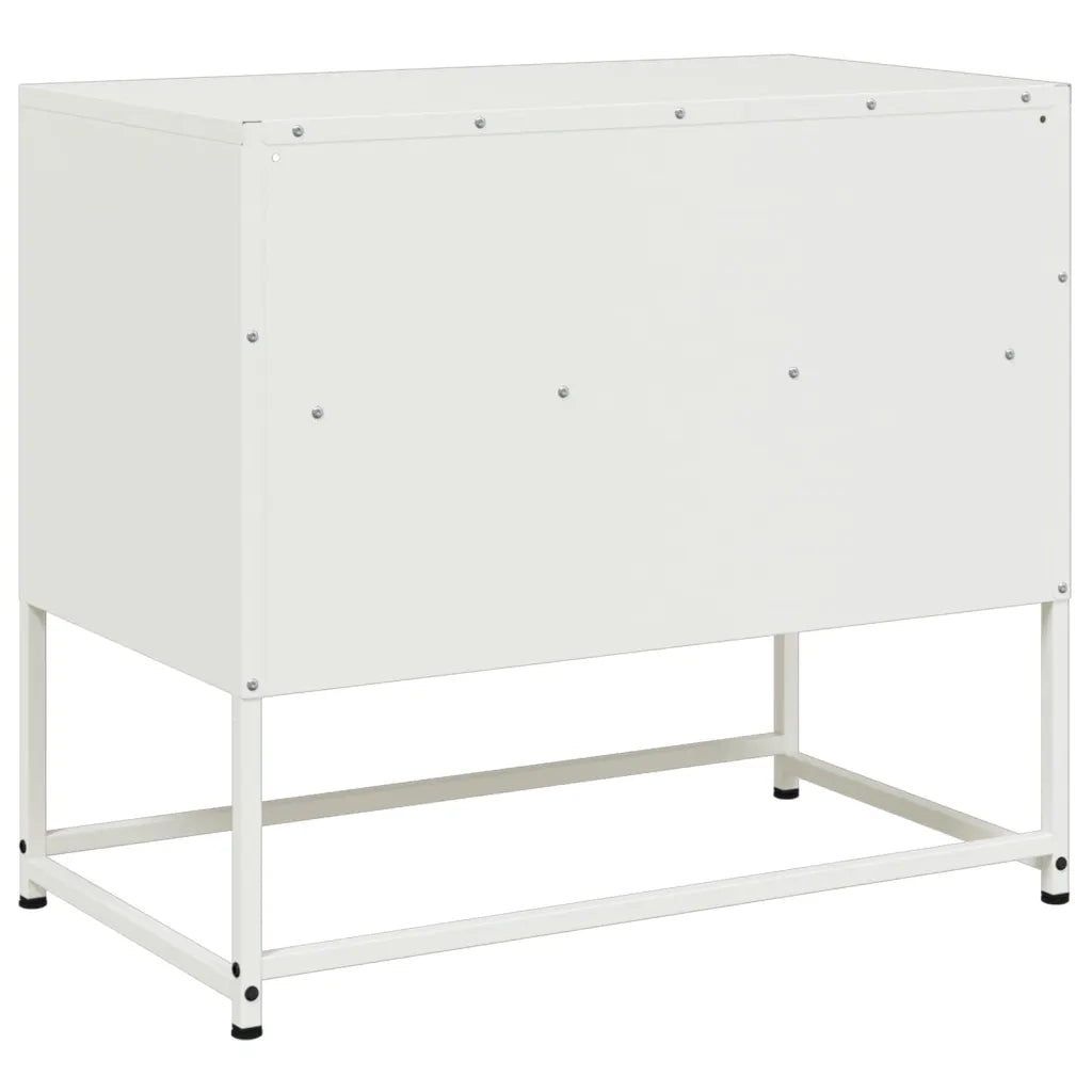 Mobile TV Bianco 68x39x60,5 cm in Acciaio 846553