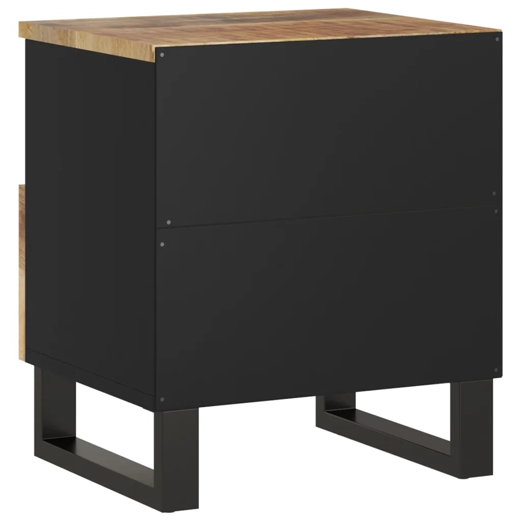 Comodini 2pz in Legno Massello di Mango e Legno Multistrato cod mxl 30601