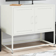 Mobile TV Bianco 68,5x39x60,5 cm in Acciaio
