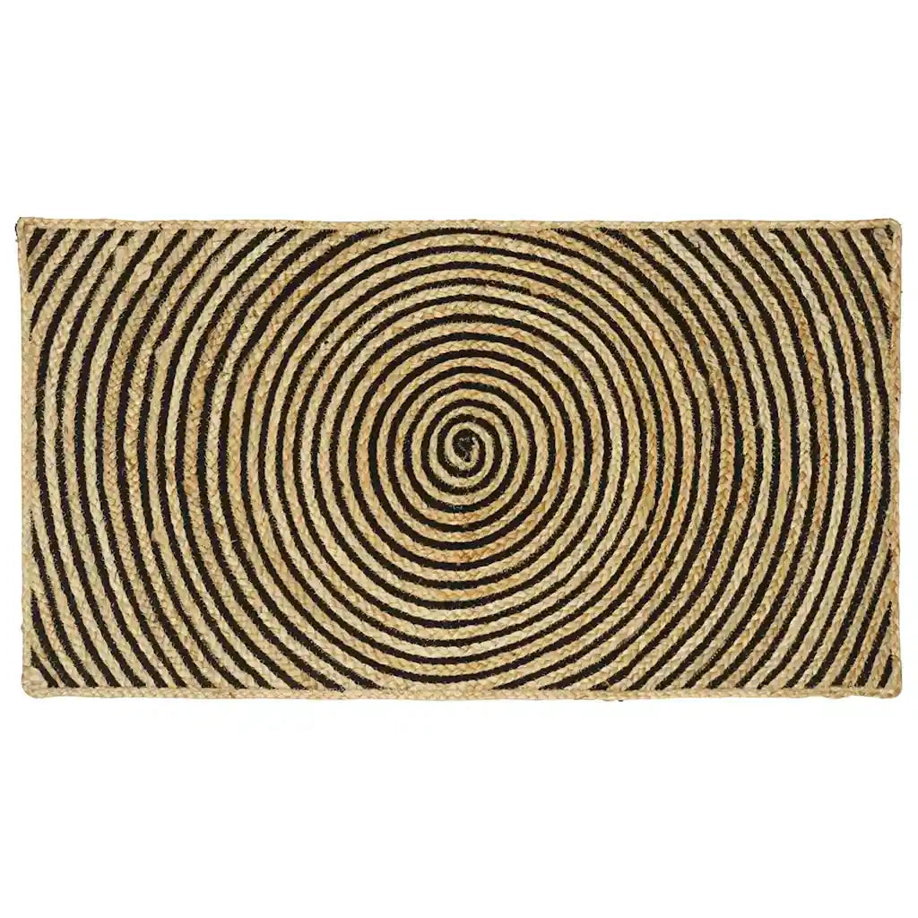 Tappeti per area Nero 60 x 110 cm Juta