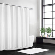 Douchegordijn in lino, peso 240 g/m², stile hotel, lavabile - bianco - 279 x 200 cm - Accessorio per la stanza da bagno
