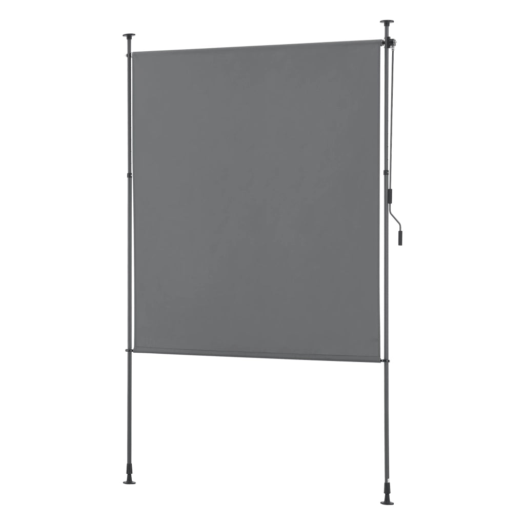 Schermo Verticale Cimarra da Balcone con Pali Telescopici Tenda Parasole Larga 200 cm Grigio Scuro pro.tec