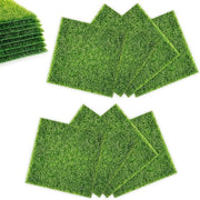 8 pezzi di decorazione di erba sintetica - decorazione di erba sintetica realistica per giardino - terrazza balcone tavolo pavimento - miniatura di giardino per casa di bambole decorazione 15x15cm