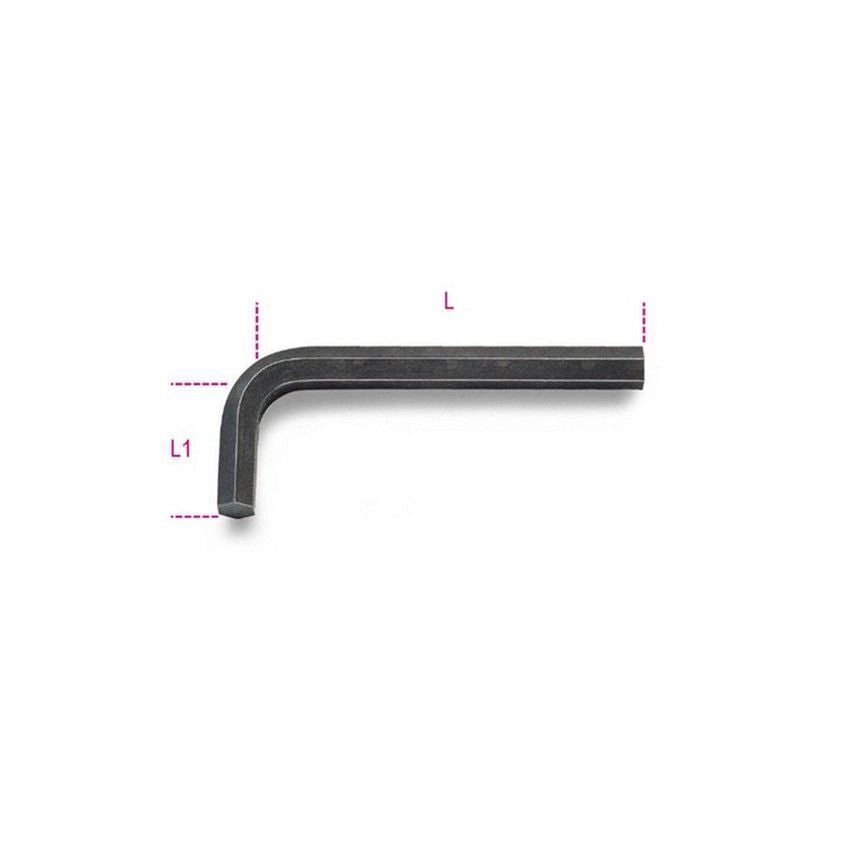 BETA Chiave Esagonale Brugola Piegate Acciaio Brunito - ISO 2936 - 96-n mm 6