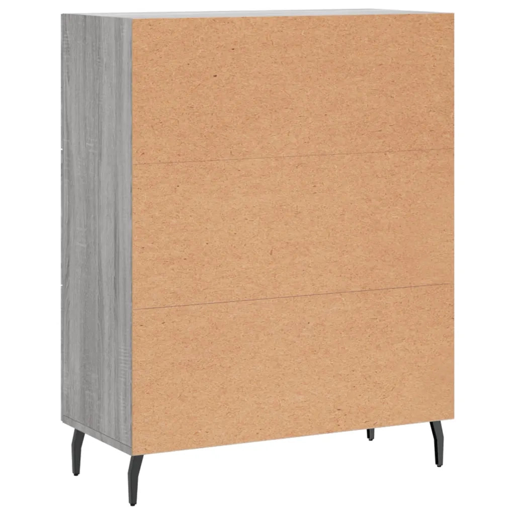 Credenza-Buffet-Armadio da cucina Grigio Sonoma 69,5x34x90 cm in Legno Multistrato 772820