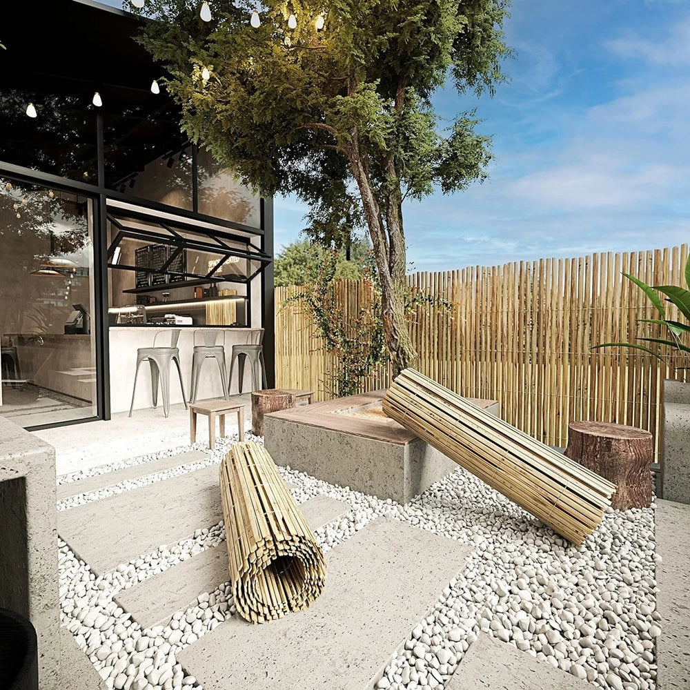 Trade Shop - Arella Canniccio Recinto Cannette Bambù Spaccato 3x1.5mt Giardino Terrazza Ombra 017850 -