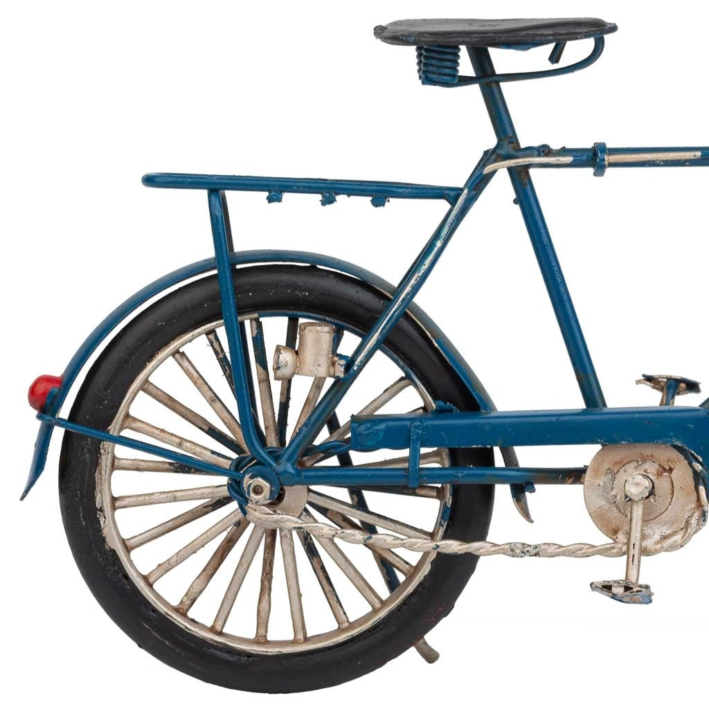 Bici in metallo blu 22x6,5x12h