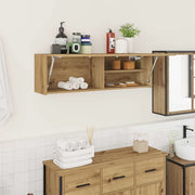 Mobiletto da Bagno Rovere Artigianale 100x25x30 cm Truciolato
